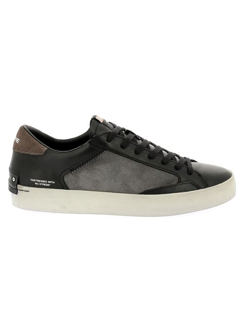 Distressed sneakers da uomo in pelle nera CRIME LONDON 18001 32 Bertossi Calzature